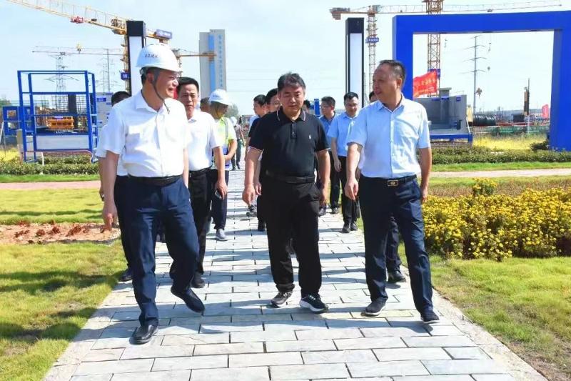 2022年10月，岳陽市委書記曹普華到岳陽自貿(mào)片區(qū)綜合體建設(shè)項目調(diào)研