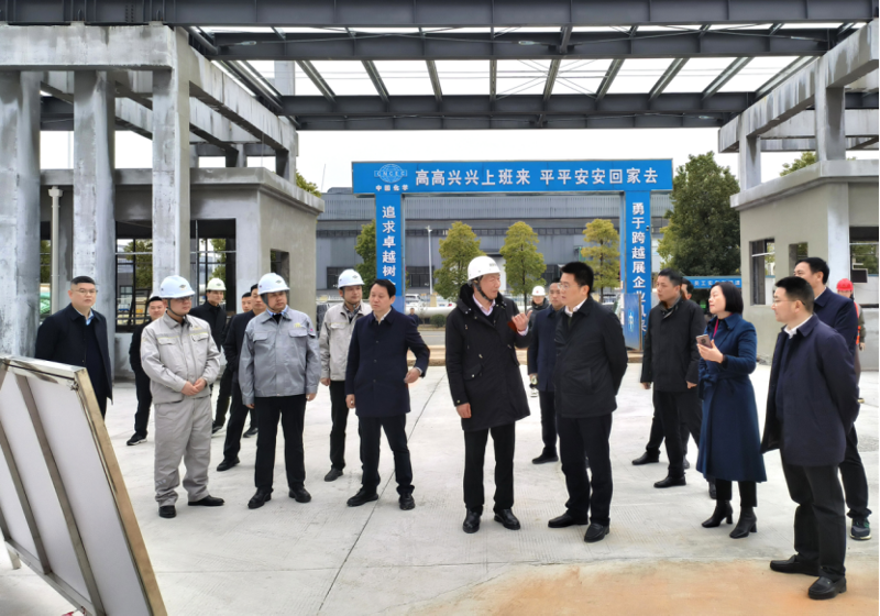 肖湘暉到建筑工程公司科倫、湘盛福諾項(xiàng)目調(diào)研